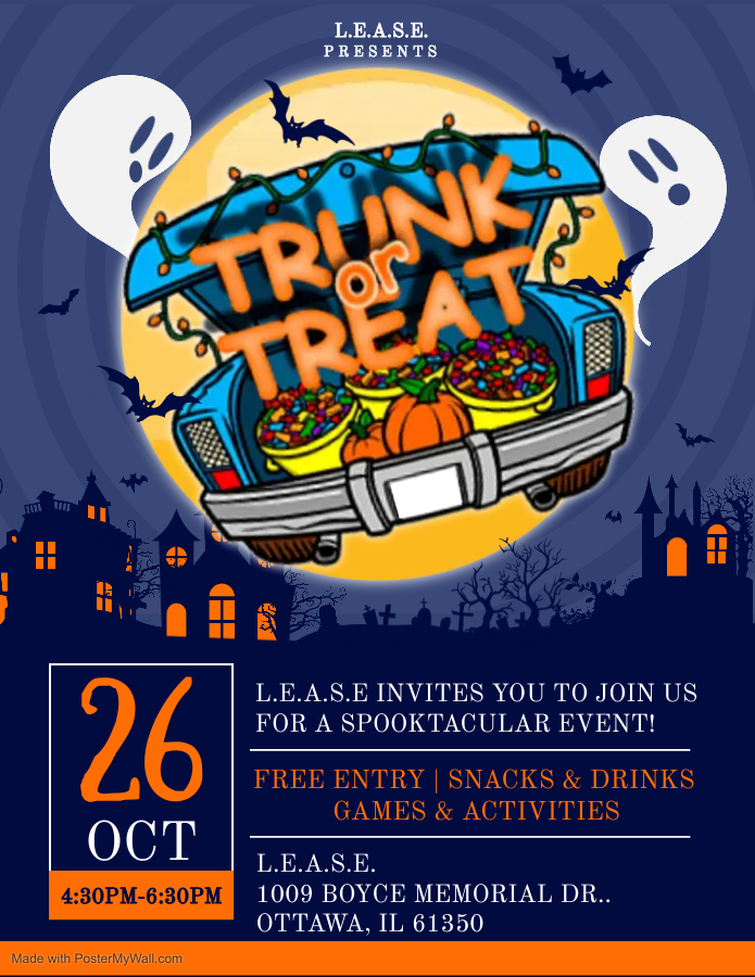 Purple and Orange Trunk or Treat Flyer
