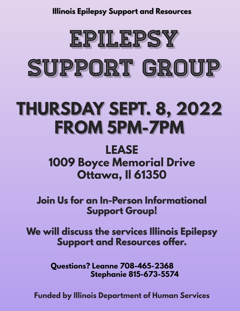 Blue and Purple Epilepsy Group Flyer 